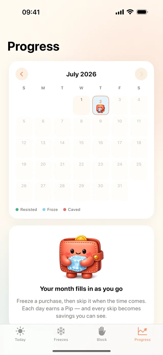 Savings progress