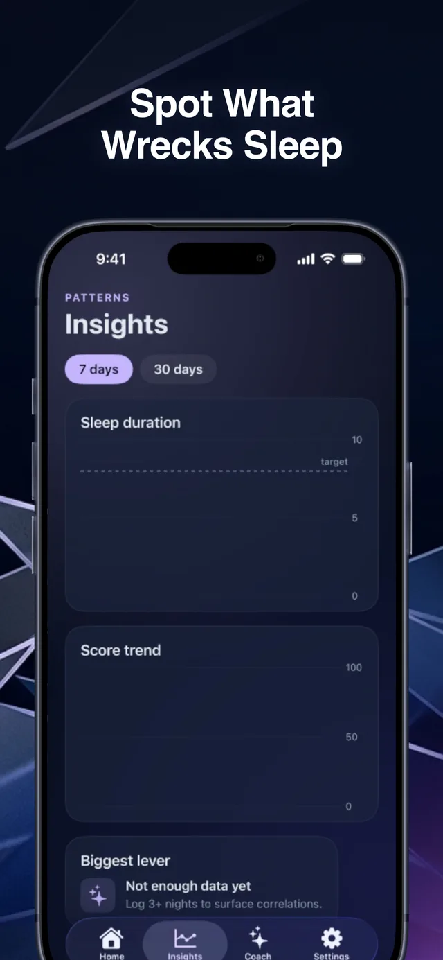 Sleep insights over time