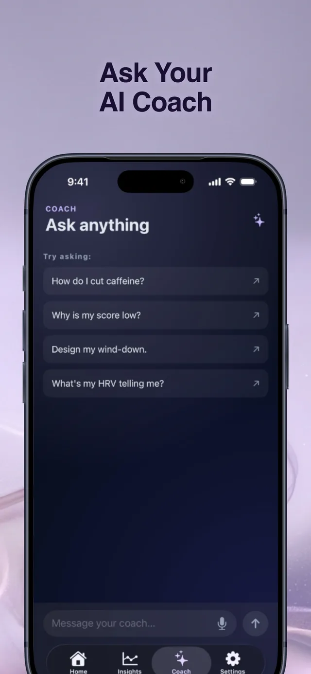 AI sleep coaching