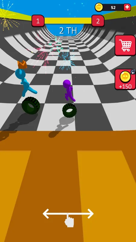 Dodging obstacles on the track